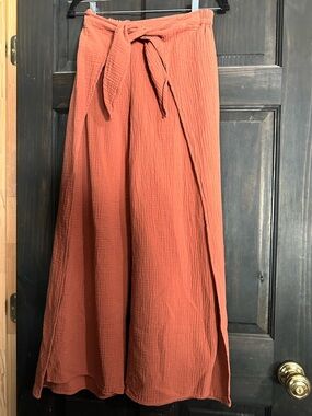 YFB Fia Wide Leg Pants 🌙 Flowy Tie Waist | Beachy Boho | Size S